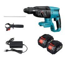 Drillpro 388VF 브러시리스 충전 해머드릴 전동드릴 세트, 배터리 2개 세트