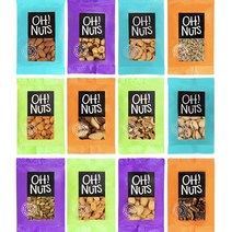Oh! Nuts Nuts & Seed Healthy Snacks Variety Pack 오넛츠 너트 씨드 헬시스낵 버라이어티팩 12개입 21.1oz(598g), 1개