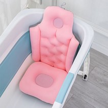 접이식 목욕 샤워 사우나 쿠션 욕조방석 매트 등받이 패드, 핑크