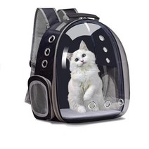 고양이 강아지 백팩 이동 가방 이동장 캐리어 숨구멍 개방감 반려동물 애견 애묘 산책 여행, 블랙