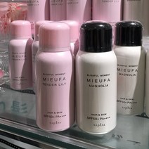 [이라운드몰]mieufa uv 썬스프레이 매그놀리아 텐더 릴리 16ml 2종 택1, 블랙 매그놀리아