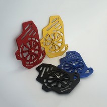 바이커즈 pcx 21년이상 휀커버 라디에이터튜닝 회전커버 BIKERS, 레드, 1개