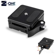 알루미늄 퀵 릴리스 클램프 50mm RRS Gitzo ARCA 스위스 3/8 "볼 헤드 QR 플레이트 삼각대 모노 포드, 한개옵션0