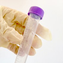 플라스틱 시험관 10개 - 스크루 캡 테스트 튜브 15ml 눈금 실린더 원심분리 혼합