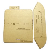 가죽 작은 핸드백 크래프트 종이 템플릿 DIY 제작 투명 아크릴 템플릿 반제품 바느질 스텐실 1 세트, 색깔1