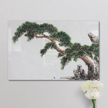기타 바보사랑[꾸밈]폼아크릴액자58CmX38Cm_푸른소나무수묵화, 2.절벽