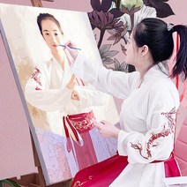유화그리기 주문제작 DIY 캔버스페인팅 명화그리기 24 36 42컬러 대형그림 맞춤제작 SB05, 30x40, 24색