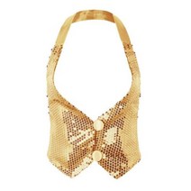 여성 간절기조끼 가디건 금이야옥이야 마홍도 황찬란 반짝이는 스파키 스팽글 백리스 홀터 댄스 탱크 데일리웨어