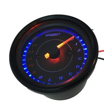 RPM측정기 타코미터 회전속도계 범용 13000 RPM 오토바이 전자 속도계 게이지 LED 백라이트 미터 FSG, 한개옵션0