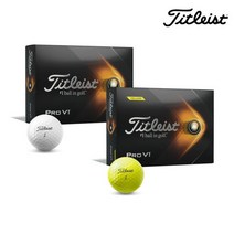 타이틀리스트 신형 PRO V1 3피스 골프공 화이트옐로우, 화이트, 사이즈:화이트