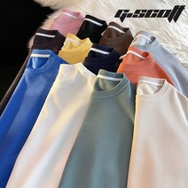 지스캇 스퀘어 라이트 오버핏 맨투맨 티셔츠 와플맨투맨 오버핏맨투맨 빅사이즈 맨투맨