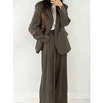 [하객룩] 벤젤 슬랙스 자켓 세트 (2color)