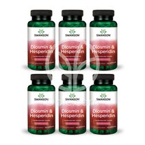 6개 디오스민 헤스페리딘 60 캡슐 Swanson