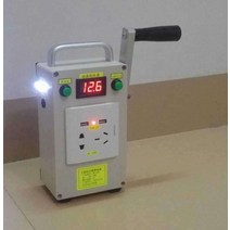 수동 자가 발전기 핸드 크랭크 비상용 캠핑 손발전기, 배터리가 있는 충전식 핸드 제너레이터