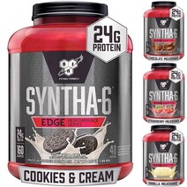 BSN 신타6 엣지 프로틴 단백질 보충제 초코맛 딸기맛 4가지맛 1.75kg 48서빙, 초콜렛밀크쉐이크