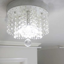 크리스탈 원형 애플 주방등 식탁등 화장대등 베란다조명 크리스탈조명 3등, 쉐비