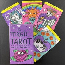 해외 매직 타로 카드 클래식 보드 게임 카드 상상력 Oracle 점 데스크 게임 타로 카드 전자 책 포함 PROD3, 21 44PCS TS75