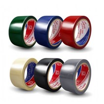 1개 40M 컬러 색동 러버테이프 겨울 냉동창고 택배 포장 박스 테이프 물류창고 동계용, 녹색