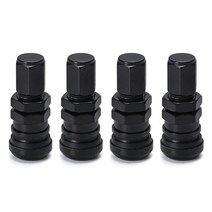 밸브 Hypertune - Universal 4 Rays 레이싱 단조 알루미늄 밸브 스템 캡 휠 림 HT-WR11, 12 Black without logo