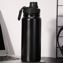 포터블 이중스텐 보온병(550ml) (블랙) 가정용 업소용 추천 TOA01413IB, 제목색상또는랜덤