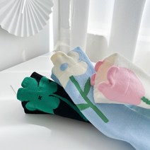 [메리고라운드아뜰리에]럭키포키투키 플라워 양말 크루삭스 주니어 여성 예쁜 선물세트