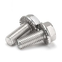 M12 육각 플랜지 헤드 볼트 A2 70 와셔 고정 헤드 스테인리스 스틸 서스 304 나사 스크류, 60mm x10pcs