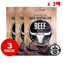 Doctor Proctors Beef Biltong Pepper Steak 탁터프록터스 소고기 빌통 페퍼 스테이크 30g 9팩