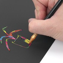 스크래치 전용펜 긁는 드로잉펜 그립감 좋은 양면