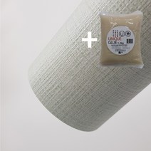 유니크 p7풀칠벽지 소폭합지 셀프도배세트 (벽지1롤+도배풀1포+깔지1), 직물그린 세트