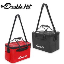 더블히트 다용도 보조가방 (바다낚시밑밥통), 블랙 40cm