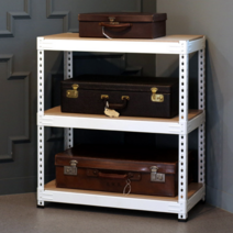 파렛트 해피 파레트 랙 렉 팬트리 앵글 칸막이 재단 정리 3단 선반 알파룸 세탁실 베란다, 팬트리 앵글선반 3단 800x1200(블랙)