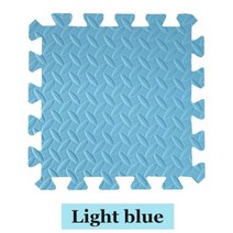 두꺼운 퍼즐 매트 놀이 2.5 cm 어린이 연결식 운동 타일 러그 바닥 완구 카펫 소프트 등산 패드 EVA, Light blue_1 pcs 30cm by 2.5cm