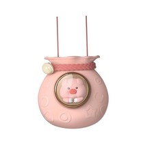 목 거는 휴대용 팬 개인적인 팬 사무실을 위한 소형 목 냉각팬, 88mmx85mmx58mm, 플라스틱, 분홍색