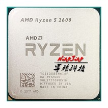 [해외]AMD Ryzen 5 2600 R5 2600 3.4 GHz 6 코어 12 코어 65W CPU, One Size, One Color