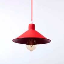 하노이 식탁등 1등 펜던트 조명 갓등 인테리어조명 카페조명 부엌조명 주방조명, 레드