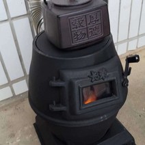 주철 주물난로 중형 장작 석탄 난로 캠핑 야영 펜션, 소형