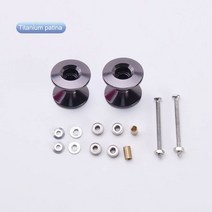 강아지낮은유모차 95423 라이트 더블 알루미늄 롤러 타미야 미니 4WD 모델 예비 2 Lot, 5.Titanium patina