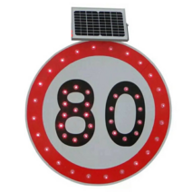 주문제작 속도제한 표지판 도로교통 태양광 LED 알림