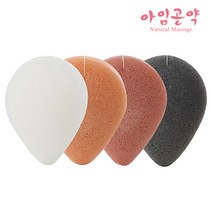 아임곤약 국산 곤약스펀지 세안용 물방울 4종세트, 단품