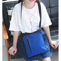 심플 전면 지퍼 수납 스포츠 크로스백 코디하기편한 남녀공용가방 남자새내기코디 남자어깨가방 30대남성