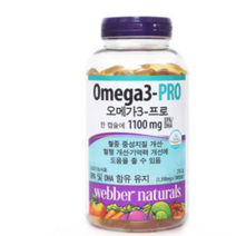 웨버네추럴 오메가3 프로, 180정, 1개, 180정