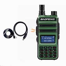 워키토키 BaoFeng UV10R 프로 10W 송신기 장거리 UV-10R 양방향 라디오 VHF UHF 136-174Mhz 400-520Mhz 듀얼 밴드, CHINA_Green add program | EURO