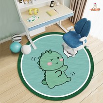 카툰 신생아 아기 원형 러그 유아 키즈룸 카펫 미니 인조 양털 페이크 아이방 방바닥 매트