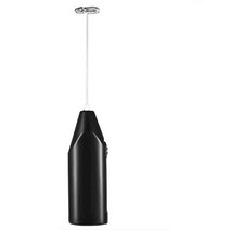 electric mini milk frother foamer 커피 휘스 믹서 블렌더 핸들 무선 egg beater stirrer 카푸치노 메이커 요리 홈, 검은색