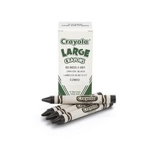 Crayola 대형 크레용 그린 아동용 미술 도구 12개, Black