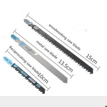 충전기계톱 전기기계톱 휴대용 왕복 톱 전기 드릴 전동 공구 어댑터 변형 직소 나무 커터 기계 부착 블레, 04 3pcs Blades