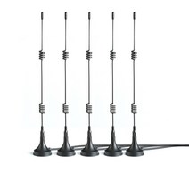 고이득 흡입 컵 안테나 8DBI 라우터 네트워크 카드 모듈 와이파이 지그비 무지향성 블랙 2.4G, 한개옵션0
