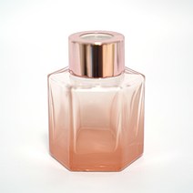 기본 육각 피치핑크 그라데이션 디퓨저용기 유리 디퓨져병, 실버