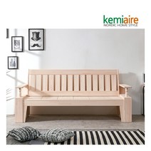 [케미에르] 편백나무원목(무절) 3인용쇼파 KMD-302, 모델:KMD-302