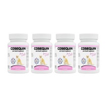 4개 Nutramax 코세퀸 고양이 관절 건강 보조식품 80 스프링클 캡슐